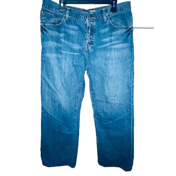 Vintage AG The Symbol Button Fly 100% Cotton Denim Jeans Men's 38X32 Fits 36x30 - Picture 2 of 16